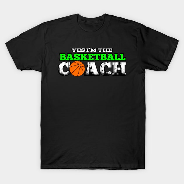 Basketball Coach - Retro Distressed Grunge T-Shirt by MaystarUniverse